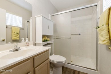 Welcome to this charming 2-bed, 2-bath home on the walking path on Sun Lakes Country Club in Arizona - for sale on GolfHomes.com, golf home, golf lot