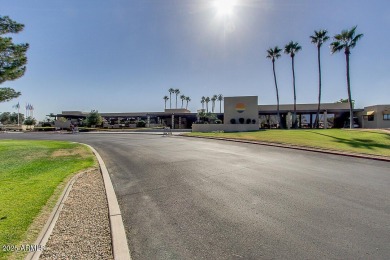 Welcome to this charming 2-bed, 2-bath home on the walking path on Sun Lakes Country Club in Arizona - for sale on GolfHomes.com, golf home, golf lot