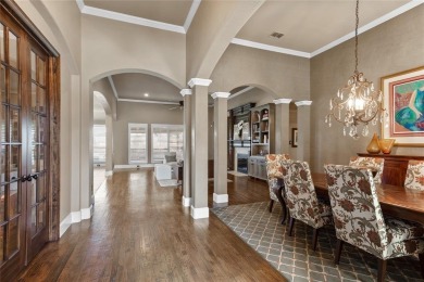 This exquisite, customized Drees one-story brick and stone on Lantana Golf Club in Texas - for sale on GolfHomes.com, golf home, golf lot