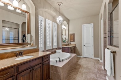 This exquisite, customized Drees one-story brick and stone on Lantana Golf Club in Texas - for sale on GolfHomes.com, golf home, golf lot