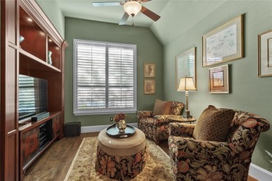 This exquisite, customized Drees one-story brick and stone on Lantana Golf Club in Texas - for sale on GolfHomes.com, golf home, golf lot