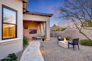 Perched on an elevated cul-de-sac lot within the guarded gates on Troon Country Club in Arizona - for sale on GolfHomes.com, golf home, golf lot