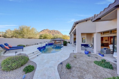 Perched on an elevated cul-de-sac lot within the guarded gates on Troon Country Club in Arizona - for sale on GolfHomes.com, golf home, golf lot