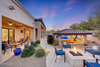 Perched on an elevated cul-de-sac lot within the guarded gates on Troon Country Club in Arizona - for sale on GolfHomes.com, golf home, golf lot