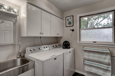 All brick ranch home with basement on a corner lot in walking on Christmas Lake Golf Course in Indiana - for sale on GolfHomes.com, golf home, golf lot