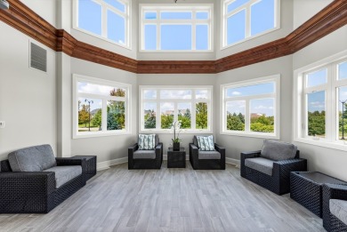This two-story home exudes luxury with dual owner's suites, one on Pinecrest Golf and Country Club in Illinois - for sale on GolfHomes.com, golf home, golf lot