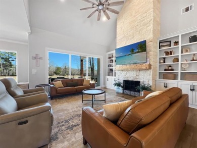 This exquisite custom home sits on the waterfront of hole #8 at on Eagles Bluff Golf Course in Texas - for sale on GolfHomes.com, golf home, golf lot