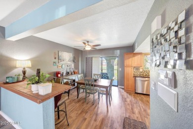 Beautifully maintained 4-bed, 3-bath tri-level townhome in gated on Dobson Ranch Municipal Golf Course in Arizona - for sale on GolfHomes.com, golf home, golf lot