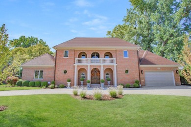 This freshly and professionally landscaped Mediterranean Mansion on Park Ridge Country Club in Illinois - for sale on GolfHomes.com, golf home, golf lot