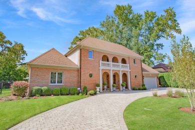 This freshly and professionally landscaped Mediterranean Mansion on Park Ridge Country Club in Illinois - for sale on GolfHomes.com, golf home, golf lot