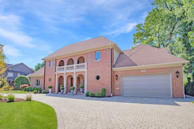 This freshly and professionally landscaped Mediterranean Mansion on Park Ridge Country Club in Illinois - for sale on GolfHomes.com, golf home, golf lot