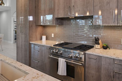 Nestled between the 9th green and 18th tee of the recently on Lost Lake Golf Club in Florida - for sale on GolfHomes.com, golf home, golf lot