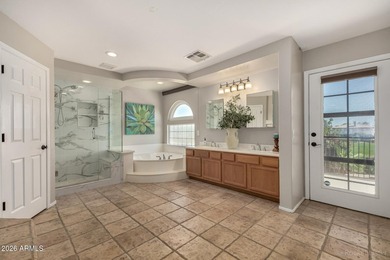 Rare golf course pool home with mountain views in highly sought on Greenfield Lakes Golf Club in Arizona - for sale on GolfHomes.com, golf home, golf lot