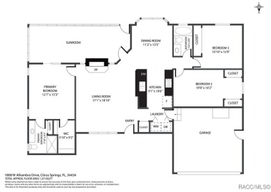 Welcome to this charming 3-bedroom, 2-bathroom home in the heart on Citrus Springs Country Club in Florida - for sale on GolfHomes.com, golf home, golf lot
