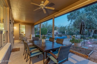 This popular Sienna floor plan sits on a peaceful common area on Tuscany Falls At Pebble Creek in Arizona - for sale on GolfHomes.com, golf home, golf lot
