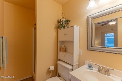 This popular Sienna floor plan sits on a peaceful common area on Tuscany Falls At Pebble Creek in Arizona - for sale on GolfHomes.com, golf home, golf lot