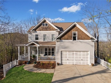 Stunning Craftsman Home surrounded by seasonal mountain views on The Highlands Course at Lake Arrowhead in Georgia - for sale on GolfHomes.com, golf home, golf lot