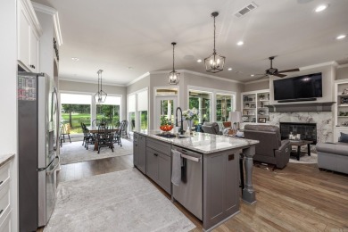LIKE NEW built in 2022. Awesome view of Diamante 17 green, pond on Diamante Golf and Country Club in Arkansas - for sale on GolfHomes.com, golf home, golf lot