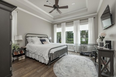 LIKE NEW built in 2022. Awesome view of Diamante 17 green, pond on Diamante Golf and Country Club in Arkansas - for sale on GolfHomes.com, golf home, golf lot
