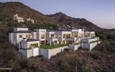 This newly built Modern Mediterranean Estate has been uniquely on Silverleaf Golf Club in Arizona - for sale on GolfHomes.com, golf home, golf lot