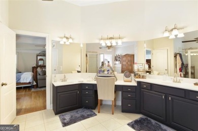 This custom-built home sits on a roundabout cul-de-sac nestled on Hampton Golf Village in Georgia - for sale on GolfHomes.com, golf home, golf lot