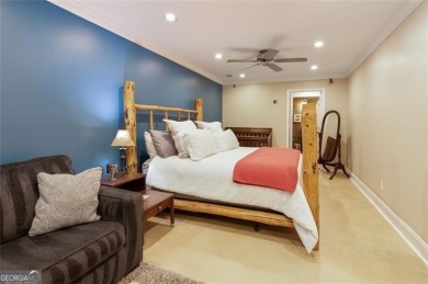 This custom-built home sits on a roundabout cul-de-sac nestled on Hampton Golf Village in Georgia - for sale on GolfHomes.com, golf home, golf lot
