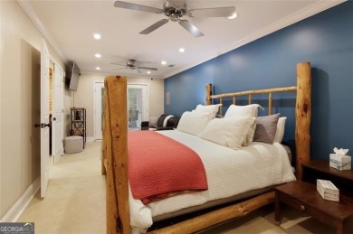 This custom-built home sits on a roundabout cul-de-sac nestled on Hampton Golf Village in Georgia - for sale on GolfHomes.com, golf home, golf lot