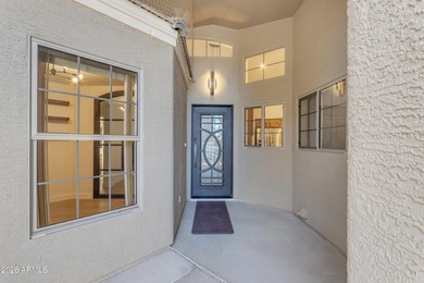 This beautiful home blends modern upgrades with resort-style on Tuscany Falls At Pebble Creek in Arizona - for sale on GolfHomes.com, golf home, golf lot