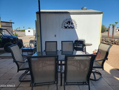 REDUCED!! This is a lovely furnished park model with one of the on 3 Parks Fairways in Arizona - for sale on GolfHomes.com, golf home, golf lot
