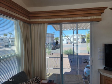 REDUCED!! This is a lovely furnished park model with one of the on 3 Parks Fairways in Arizona - for sale on GolfHomes.com, golf home, golf lot
