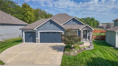 Welcome to comfort and style in this charming 1.5-story reverse on Prairie Highlands Golf Course in Kansas - for sale on GolfHomes.com, golf home, golf lot