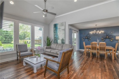 Welcome to comfort and style in this charming 1.5-story reverse on Prairie Highlands Golf Course in Kansas - for sale on GolfHomes.com, golf home, golf lot