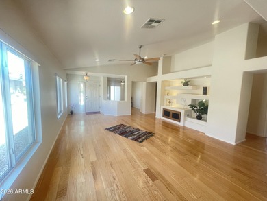 Discover this charming 2-bedroom, 2-bath, plus den, nestled in on Sundance Golf Club in Arizona - for sale on GolfHomes.com, golf home, golf lot