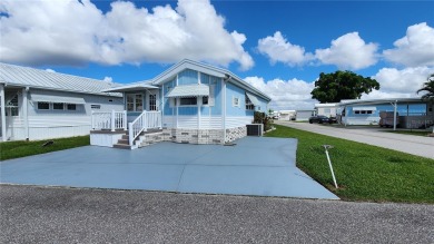 CHEERFUL HOME IN ACTIVE 55+ COMMUNITY! This one bed, two bath on River Run Golf Links in Florida - for sale on GolfHomes.com, golf home, golf lot
