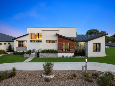 This exquisite Hill Country modern in exclusive Applehead sits on Apple Rock Golf Course - Horseshoe Bay in Texas - for sale on GolfHomes.com, golf home, golf lot