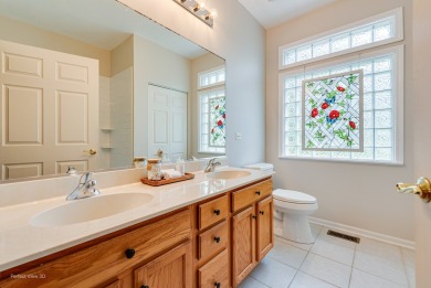 Popular greenbriar model tucked away on a quiet cul de sac with on Carillon Lakes 3 Hole Course in Illinois - for sale on GolfHomes.com, golf home, golf lot
