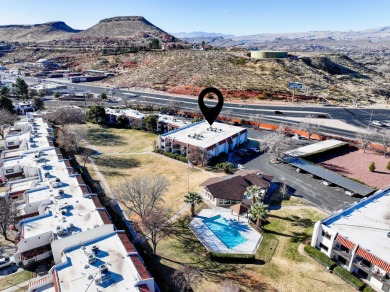 Discover the charm of this 2-bedroom, 2-bathroom condo, situated on Dixie Red Hills Golf Course in Utah - for sale on GolfHomes.com, golf home, golf lot