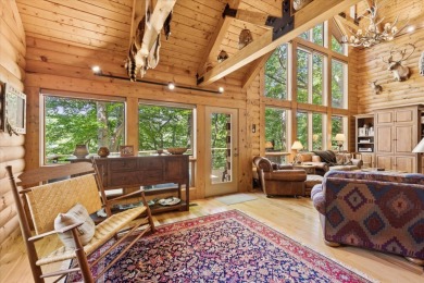 Exquisite Lakefront Log Cabin in Hideaway Hills - A Rare Find on on Hide-A-Way Hills Golf Club in Ohio - for sale on GolfHomes.com, golf home, golf lot