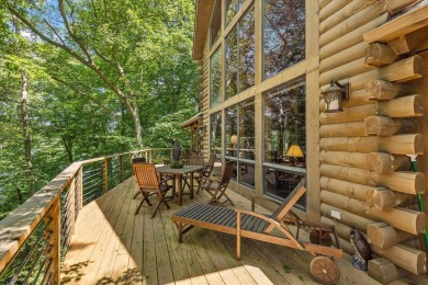 Exquisite Lakefront Log Cabin in Hideaway Hills - A Rare Find on on Hide-A-Way Hills Golf Club in Ohio - for sale on GolfHomes.com, golf home, golf lot