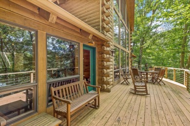 Exquisite Lakefront Log Cabin in Hideaway Hills - A Rare Find on on Hide-A-Way Hills Golf Club in Ohio - for sale on GolfHomes.com, golf home, golf lot