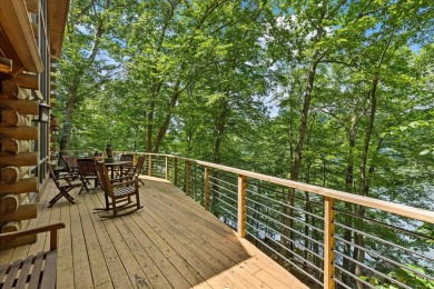 Exquisite Lakefront Log Cabin in Hideaway Hills - A Rare Find on on Hide-A-Way Hills Golf Club in Ohio - for sale on GolfHomes.com, golf home, golf lot
