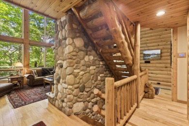 Exquisite Lakefront Log Cabin in Hideaway Hills - A Rare Find on on Hide-A-Way Hills Golf Club in Ohio - for sale on GolfHomes.com, golf home, golf lot