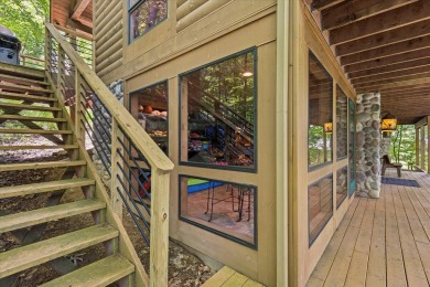 Exquisite Lakefront Log Cabin in Hideaway Hills - A Rare Find on on Hide-A-Way Hills Golf Club in Ohio - for sale on GolfHomes.com, golf home, golf lot