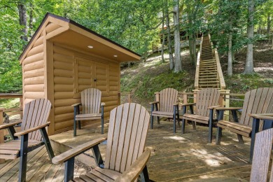 Exquisite Lakefront Log Cabin in Hideaway Hills - A Rare Find on on Hide-A-Way Hills Golf Club in Ohio - for sale on GolfHomes.com, golf home, golf lot