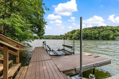 Exquisite Lakefront Log Cabin in Hideaway Hills - A Rare Find on on Hide-A-Way Hills Golf Club in Ohio - for sale on GolfHomes.com, golf home, golf lot