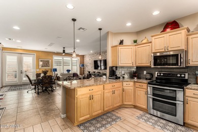 Stunning 2-bed plus den home built in 2017 featuring a on Sunland Springs Golf Course  in Arizona - for sale on GolfHomes.com, golf home, golf lot