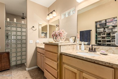 Stunning 2-bed plus den home built in 2017 featuring a on Sunland Springs Golf Course  in Arizona - for sale on GolfHomes.com, golf home, golf lot