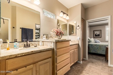 Stunning 2-bed plus den home built in 2017 featuring a on Sunland Springs Golf Course  in Arizona - for sale on GolfHomes.com, golf home, golf lot