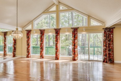 This contemporary stone and cedar West Lake home is nestled on a on West Lake Country Club in Georgia - for sale on GolfHomes.com, golf home, golf lot