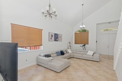 Large Pool and Patio to play in. Big fenced backyard is perfect on Keys Gate Golf Club in Florida - for sale on GolfHomes.com, golf home, golf lot
